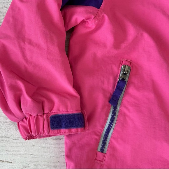 HANNA ANDERSSON Nylon Waterproof Fleece Lined Hooded Jacket Reflective 5 Pink - Picture 3 of 11